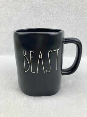 Rae Dunn Artisan Collection Stoneware Beast Mug Black